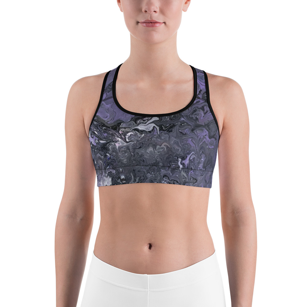 yoga shorts and sports bra