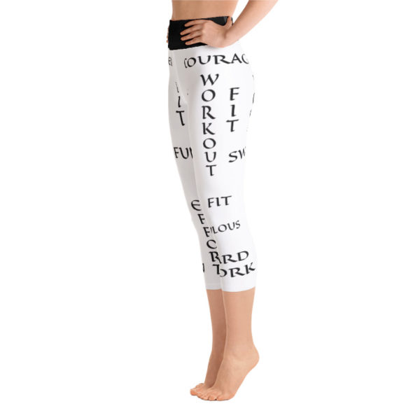 Affirmations Capri Leggings, Yoga pants - Image 3