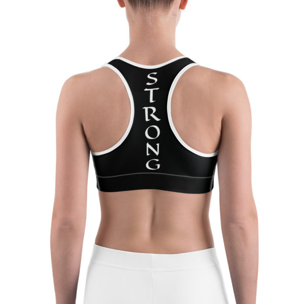 Affirmations Printed Sports Bra, Workout Bra - Image 4