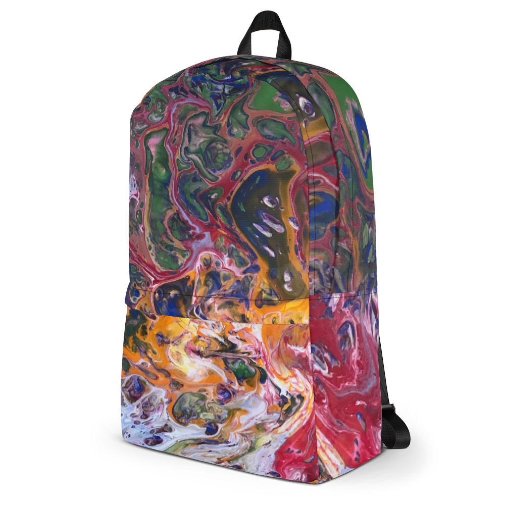 Download Multicolored Printed Backpack, Gym Bag, Travel Bag ...