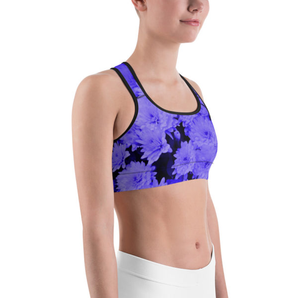 Purple Passion Sports Bra, Workout Bra - Image 3