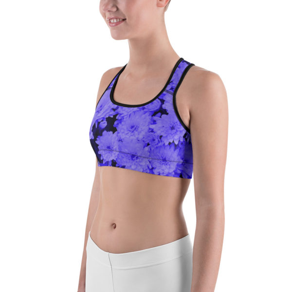 Purple Passion Sports Bra, Workout Bra - Image 2