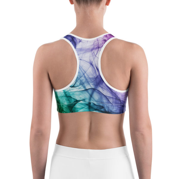 Color Ribbons Sports bra, Workout Top - Image 4