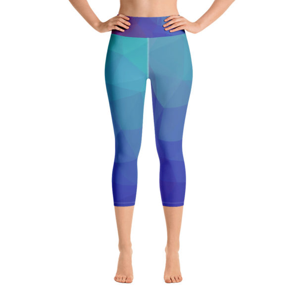 The Blues Capri Leggings, Yoga Pants - Image 9