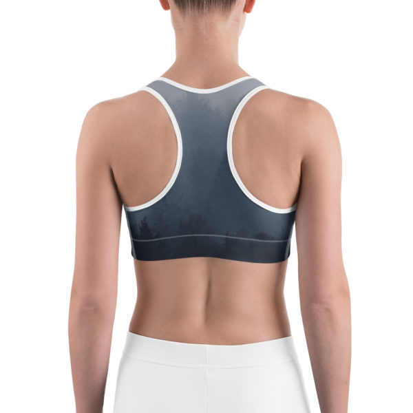Black Ombre Sports Bra, Workout Bra - Image 4