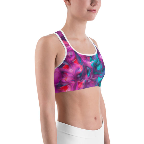 Color Me Beautiful Sports Bra, Workout Bra - Image 3