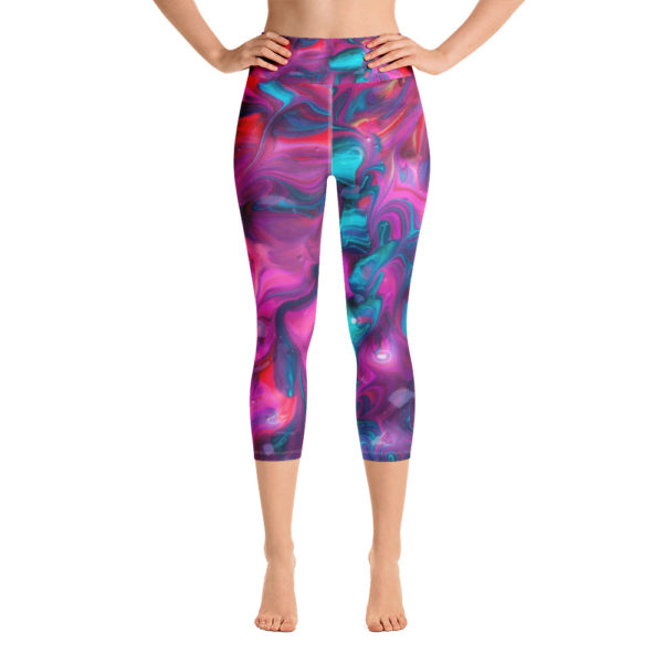 Color Me Beautiful Capri Leggings, Yoga Pants - Image 10