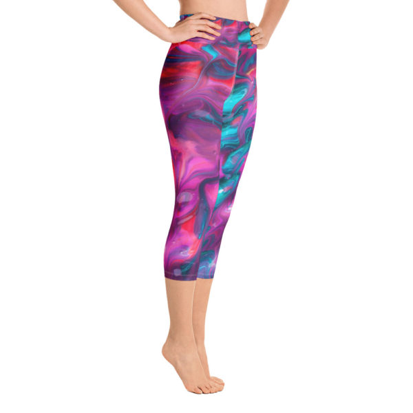 Color Me Beautiful Capri Leggings, Yoga Pants - Image 7