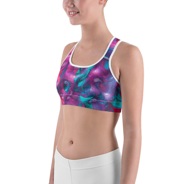 Color Me Beautiful Sports Bra, Workout Bra - Image 2