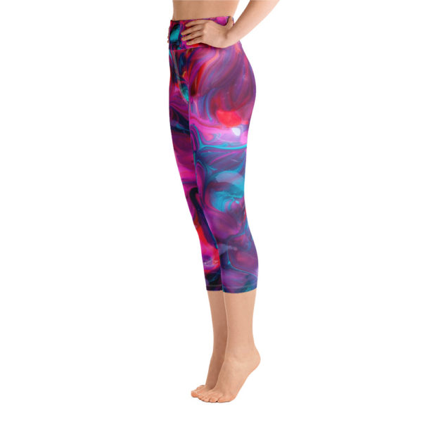 Color Me Beautiful Capri Leggings, Yoga Pants - Image 6