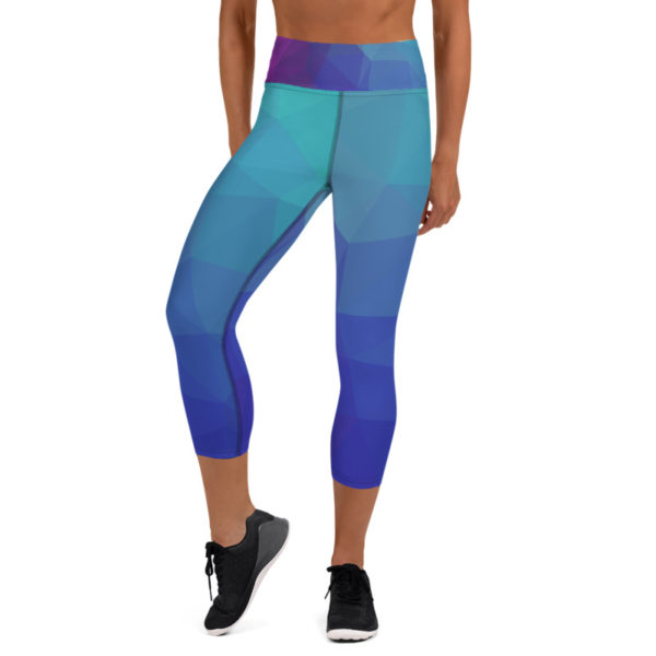 The Blues Capri Leggings, Yoga Pants - Image 5
