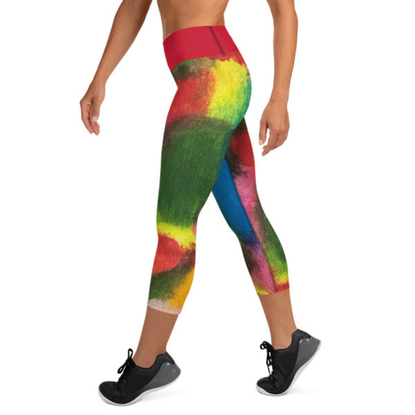 Color Block Capri Leggings, Yoga Pants