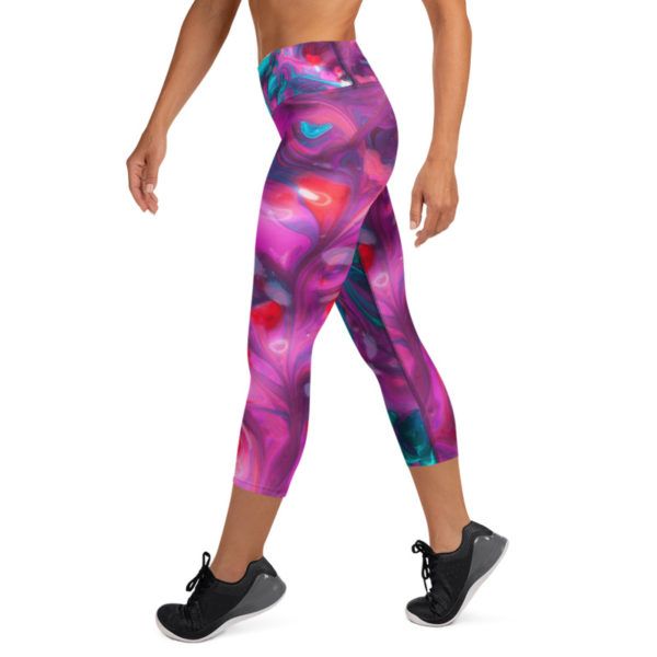 Color Me Beautiful Capri Leggings, Yoga Pants - Image 5