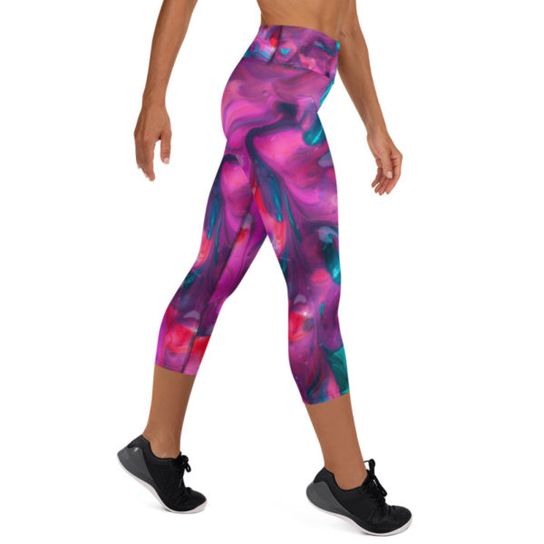 Color Me Beautiful Capri Leggings, Yoga Pants - Image 9