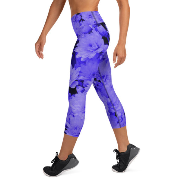 Purple Passion Capri Leggings, Yoga Pants