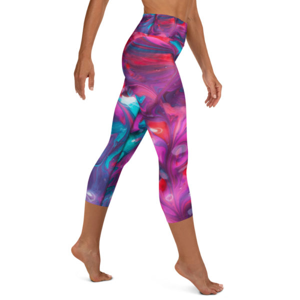 Color Me Beautiful Capri Leggings, Yoga Pants - Image 3