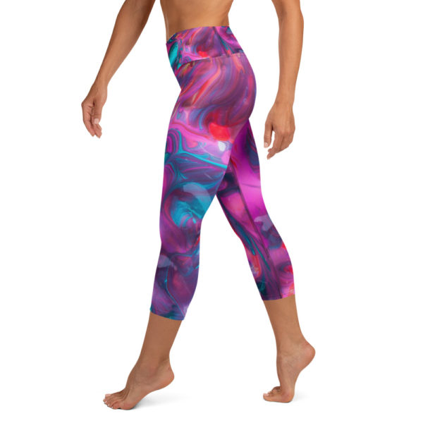 Color Me Beautiful Capri Leggings, Yoga Pants - Image 2