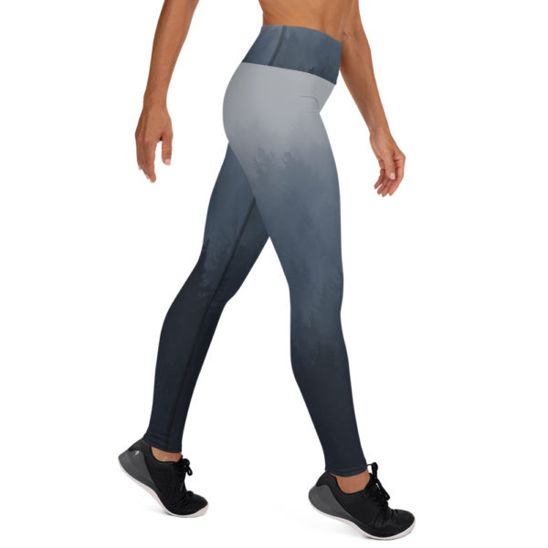 Black Ombre Yoga Pants, Grey Leggings