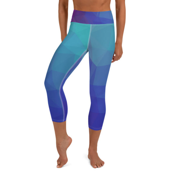 The Blues Capri Leggings, Yoga Pants