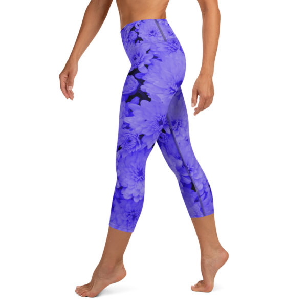 Purple Passion Capri Leggings, Yoga Pants - Image 2