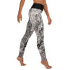 Black and White Galaxy Print  Yoga Pants,  Leggings - Image 5