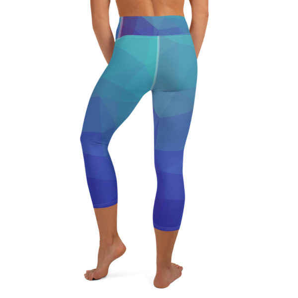 The Blues Capri Leggings, Yoga Pants - Image 4