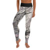 Black and White Galaxy Print  Yoga Pants,  Leggings - Image 7