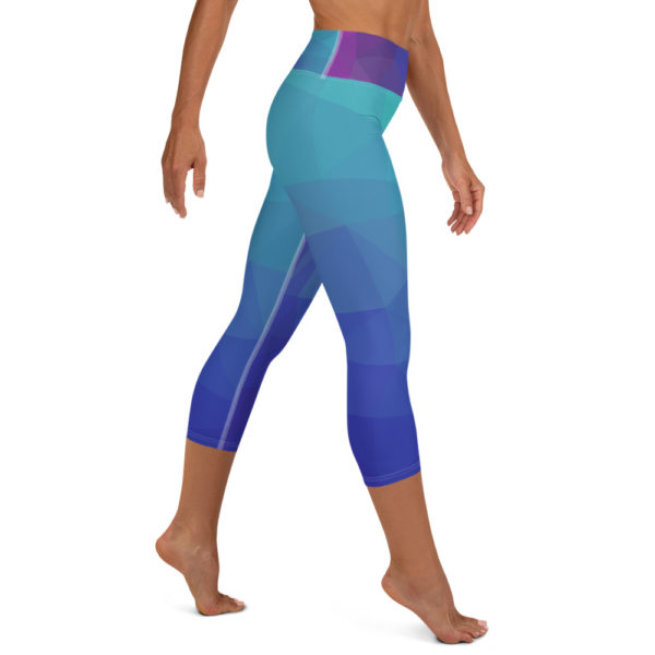 The Blues Capri Leggings, Yoga Pants - Image 3