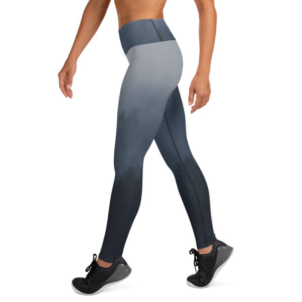 Black Ombre Yoga Pants, Grey Leggings - Image 4