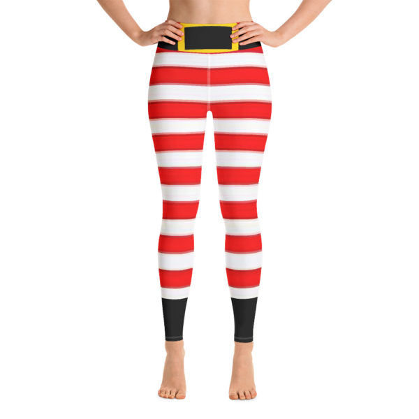 Christmas Santa Pants Leggings, Holiday Yoga Pants, winter leggings