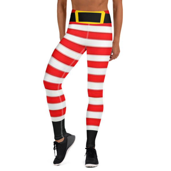 Christmas Santa Pants Leggings, Holiday Yoga Pants, winter leggings - Image 5