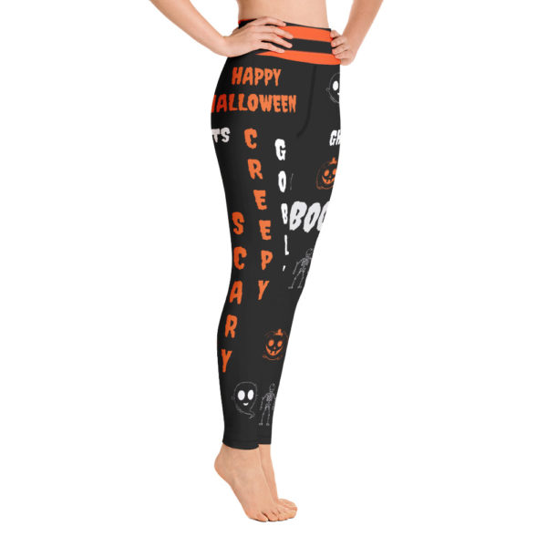 Halloween Leggings, Yoga Pants, Holiday Printed Leggings - Image 4
