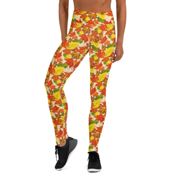 Fall Leaves Leggings, Yoga Pants