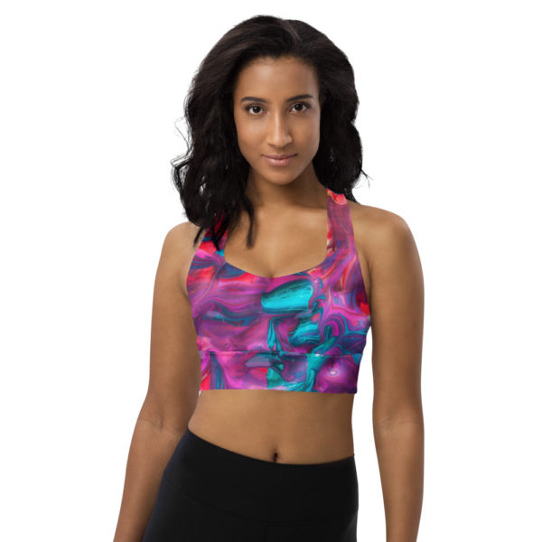 Color me beautiful Longline sports bra