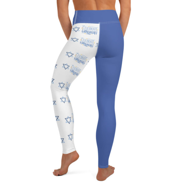 Happy Hanukkah Leggings, Holiday Workout Clothes - Image 5