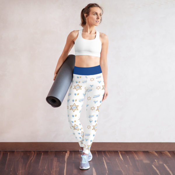 Hanukkah Leggings. Holiday Yoga Leggings - Image 4
