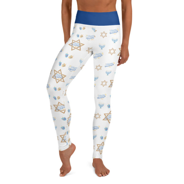 Hanukkah Leggings. Holiday Yoga Leggings