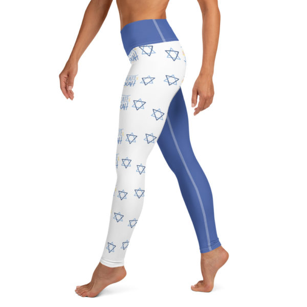 Happy Hanukkah Leggings, Holiday Workout Clothes - Image 3