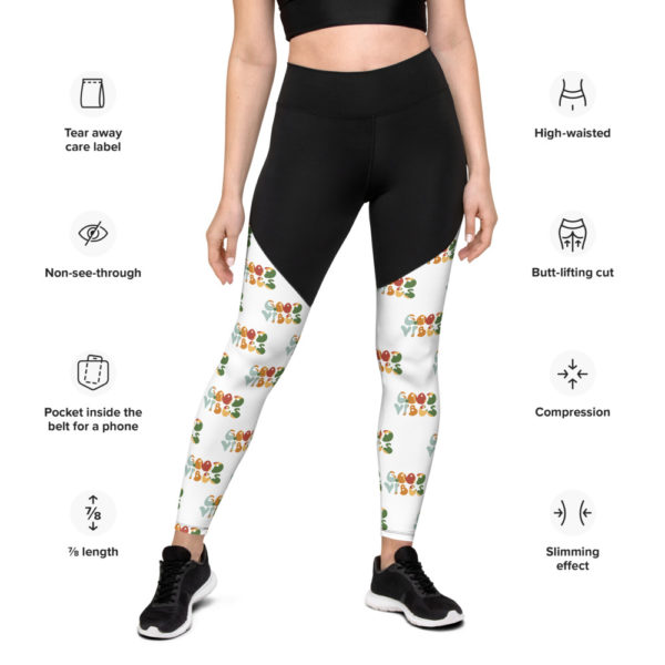 Good Vibes Sports Leggings - Image 2