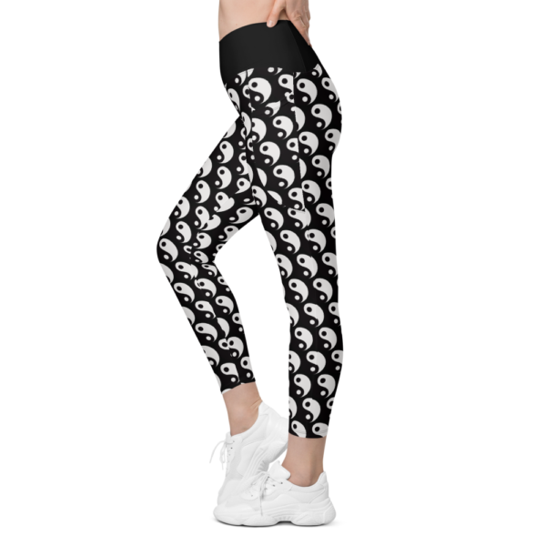 Yin and Yang Crossover leggings with pockets - Image 4