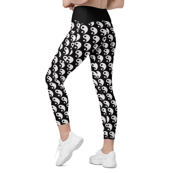 Yin and Yang Crossover leggings with pockets - Image 5