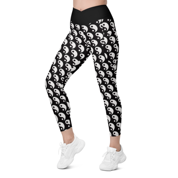 Yin and Yang Crossover leggings with pockets