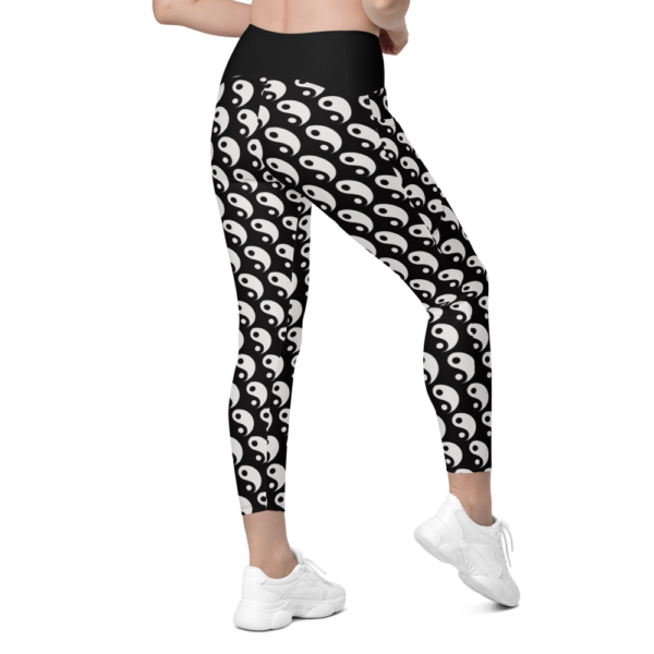 Yin and Yang Crossover leggings with pockets - Image 3