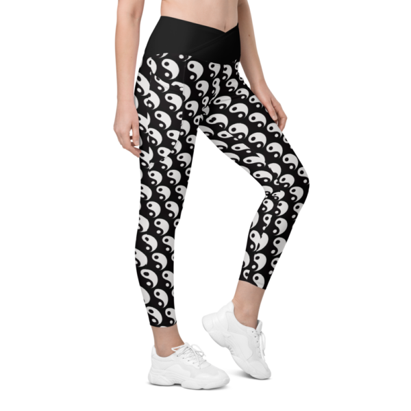 Yin and Yang Crossover leggings with pockets - Image 2