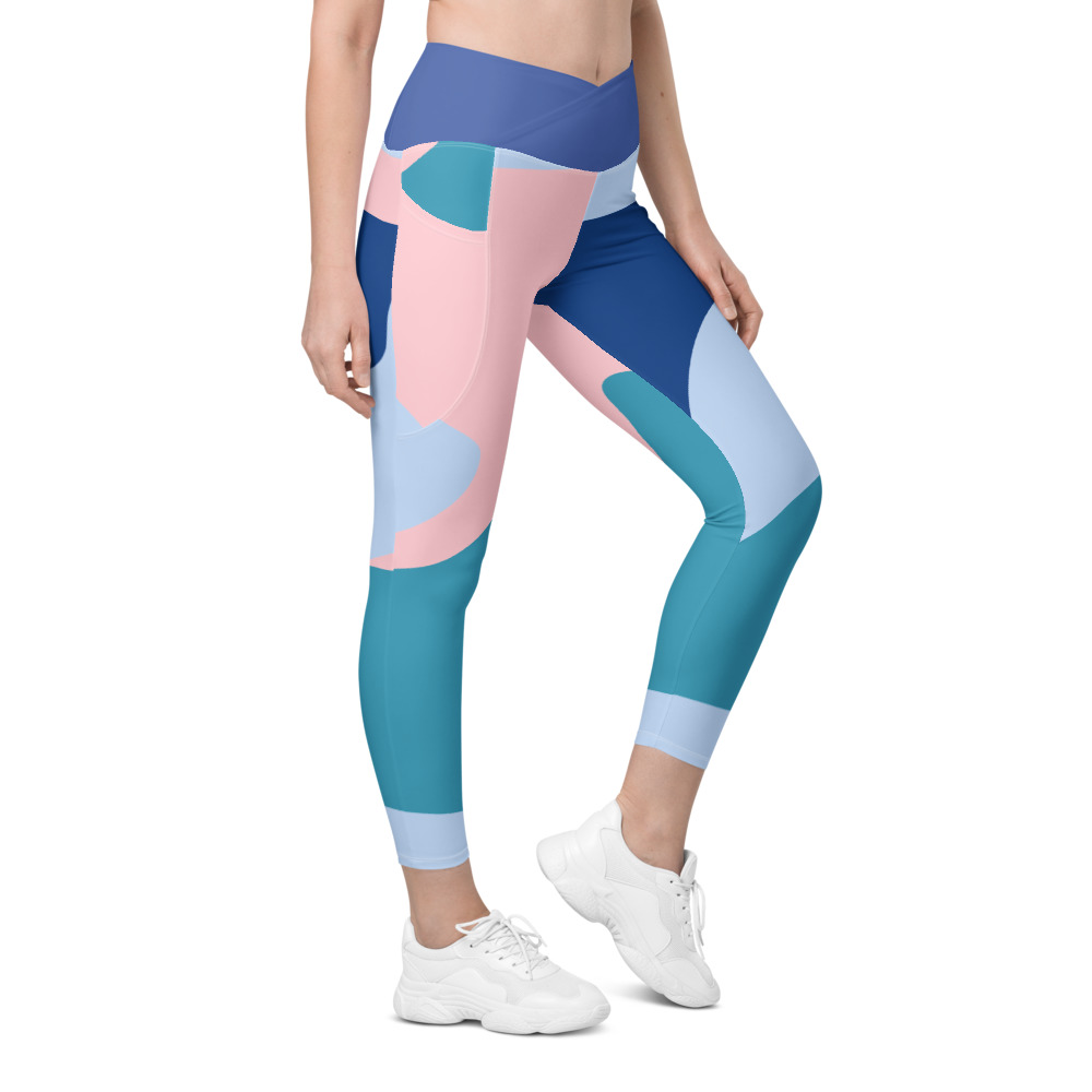 Emoji Leggings for Women, Crossover Leggings With Pockets, Plus Size Womens  Leggings, High-waisted Leggings, Sizes 2XS 6XL, Emoticon Pants 