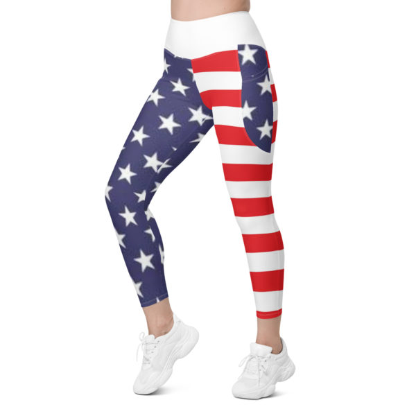 4th of July Leggings with Star Pockets - Image 5