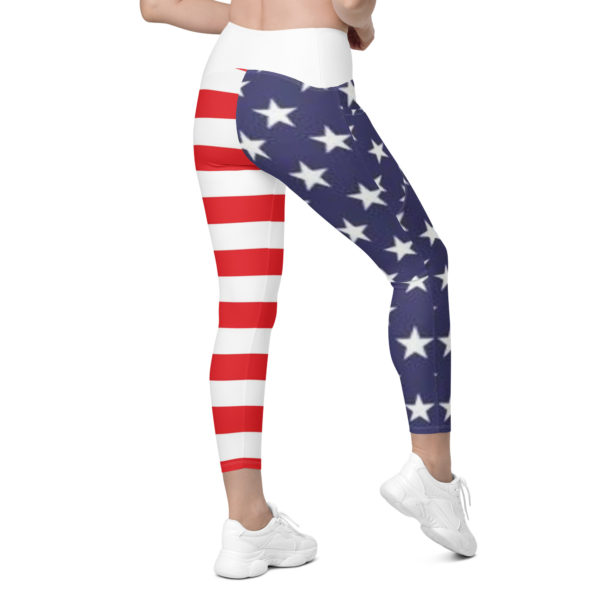 4th of July Leggings with Star Pockets - Image 4