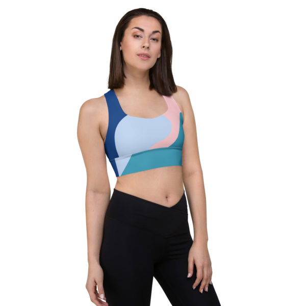 Abstract Longline sports bra - Image 3