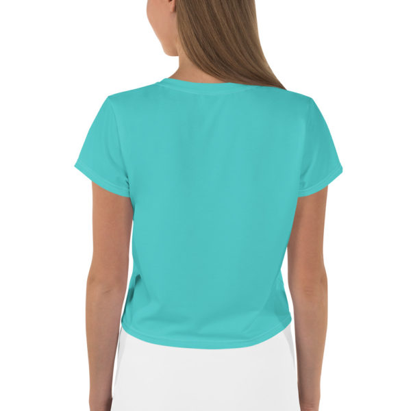 Turquoise Crop T Shirt - Image 2