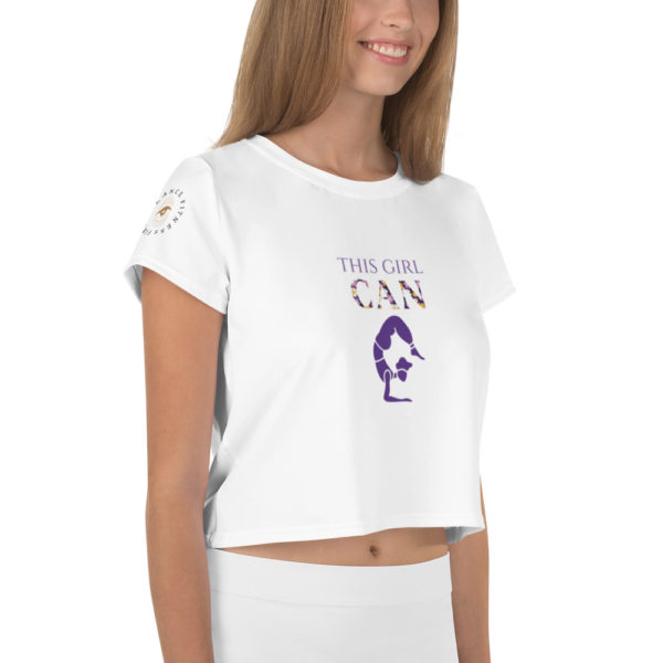 This Girl Can Crop T Shirt - Image 2